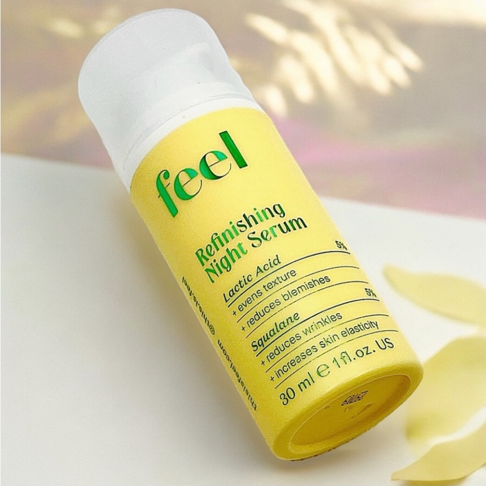 FEEL Beauty Refinishing Night Serum w/ Lactic Acid | 1oz